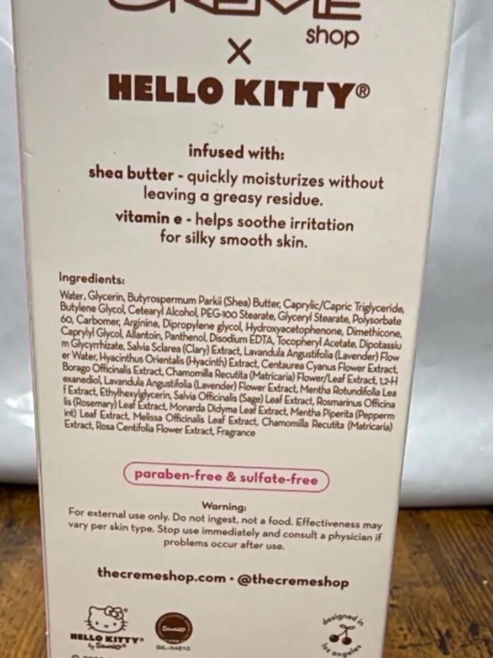 Sanrio Moisturizing Hand Crème